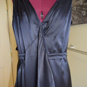 Carolina Herrera Navy Silk Dress